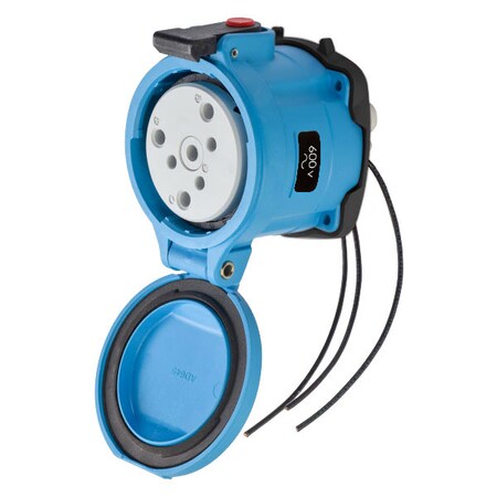 Meltric Pin & Sleeve Receptacle, 60 A, 600V AC, Three Phase, 3 Pole, Screw Terminals Wire Connection Type 33-64143-263-NC